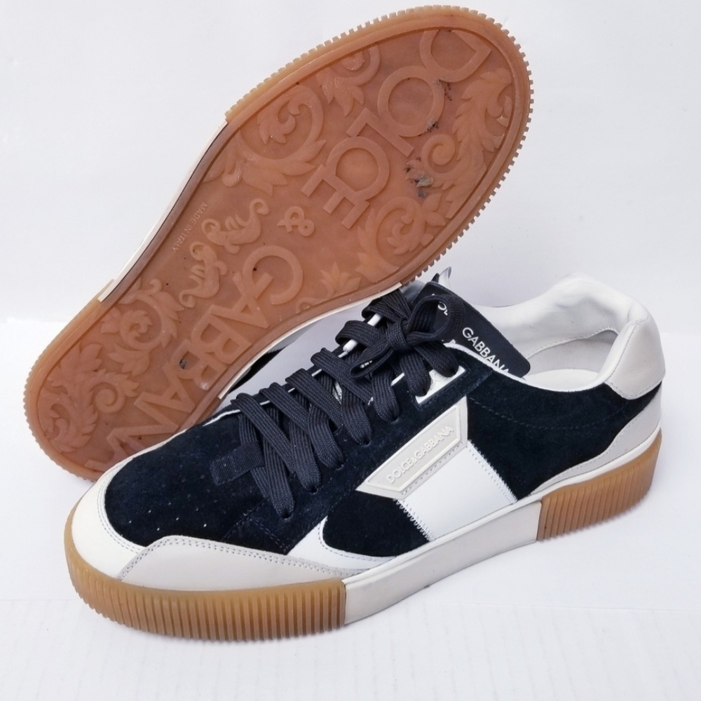 Dolce & Gabbana Multicolor Leather And Suede Miami LowTop EU 42 US 9 ( EUC) - Picture 3 of 9